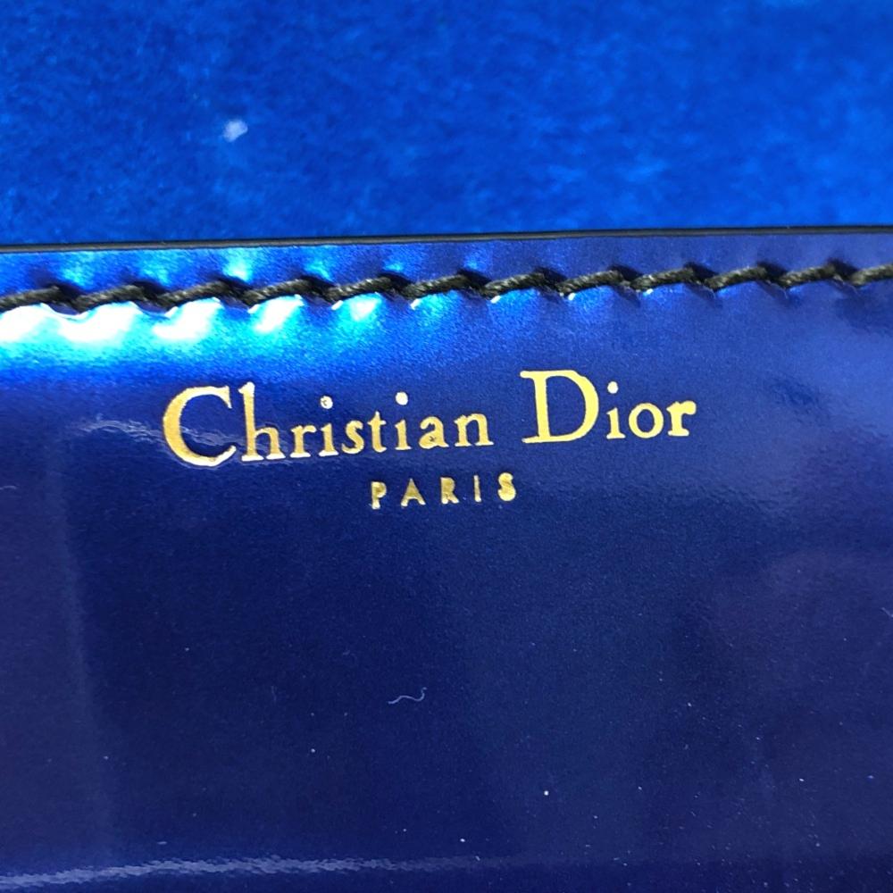 Blue Fabric Dior Saddle Bag