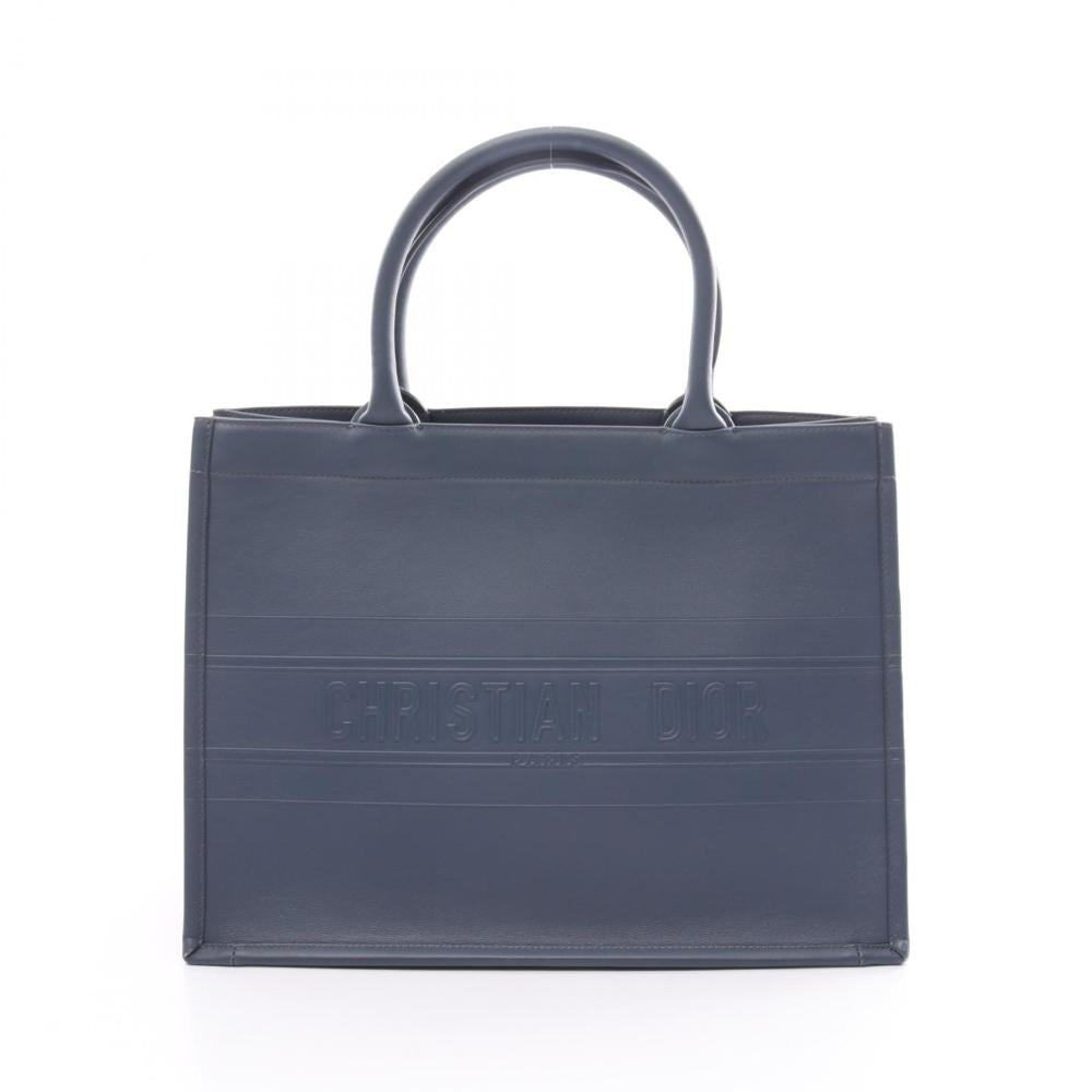 Blue Leather Dior Book Tote