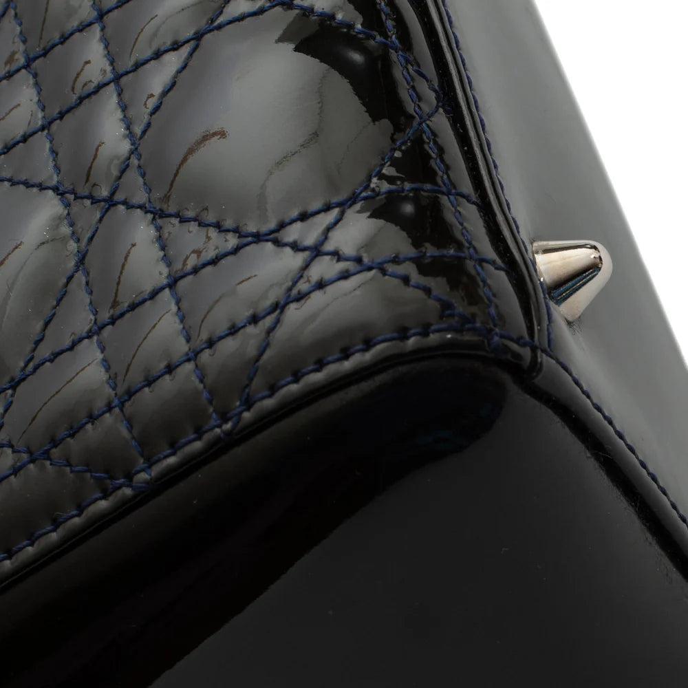 Blue Leather Dior Lady Dior