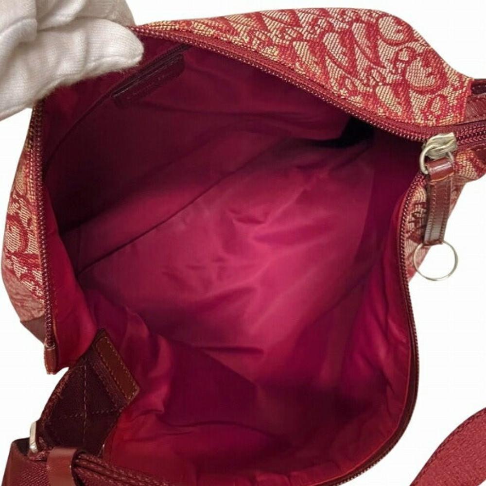 Brown Canvas Dior Shoulder Bag