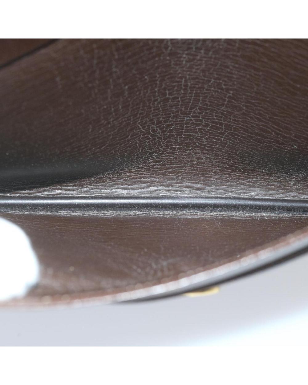 Brown Leather Dior Shoulder Bag