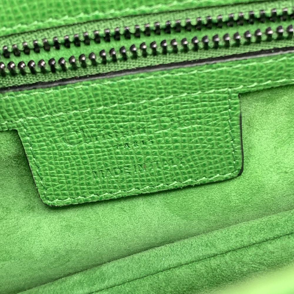 Green Fabric Dior Saddle Bag