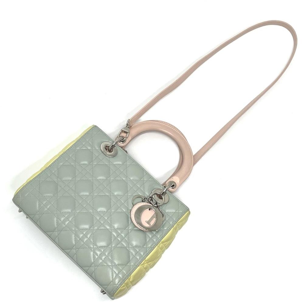 Green Leather Dior Travel Bag