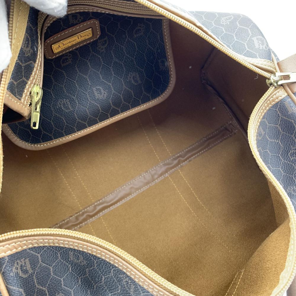 Grey Cotton Dior Boston Bag