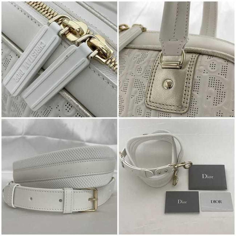Grey Fabric Dior Handbag