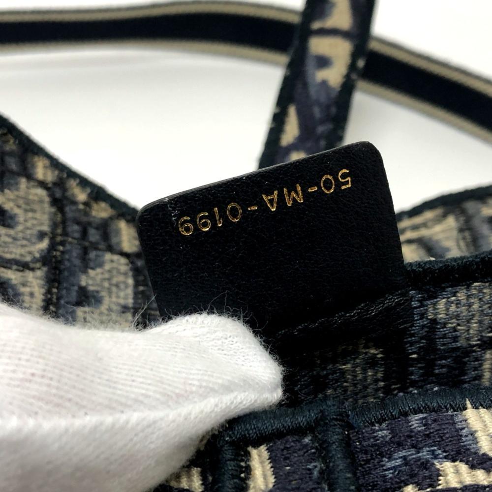 Navy Fabric Dior Cosmetic Pouch