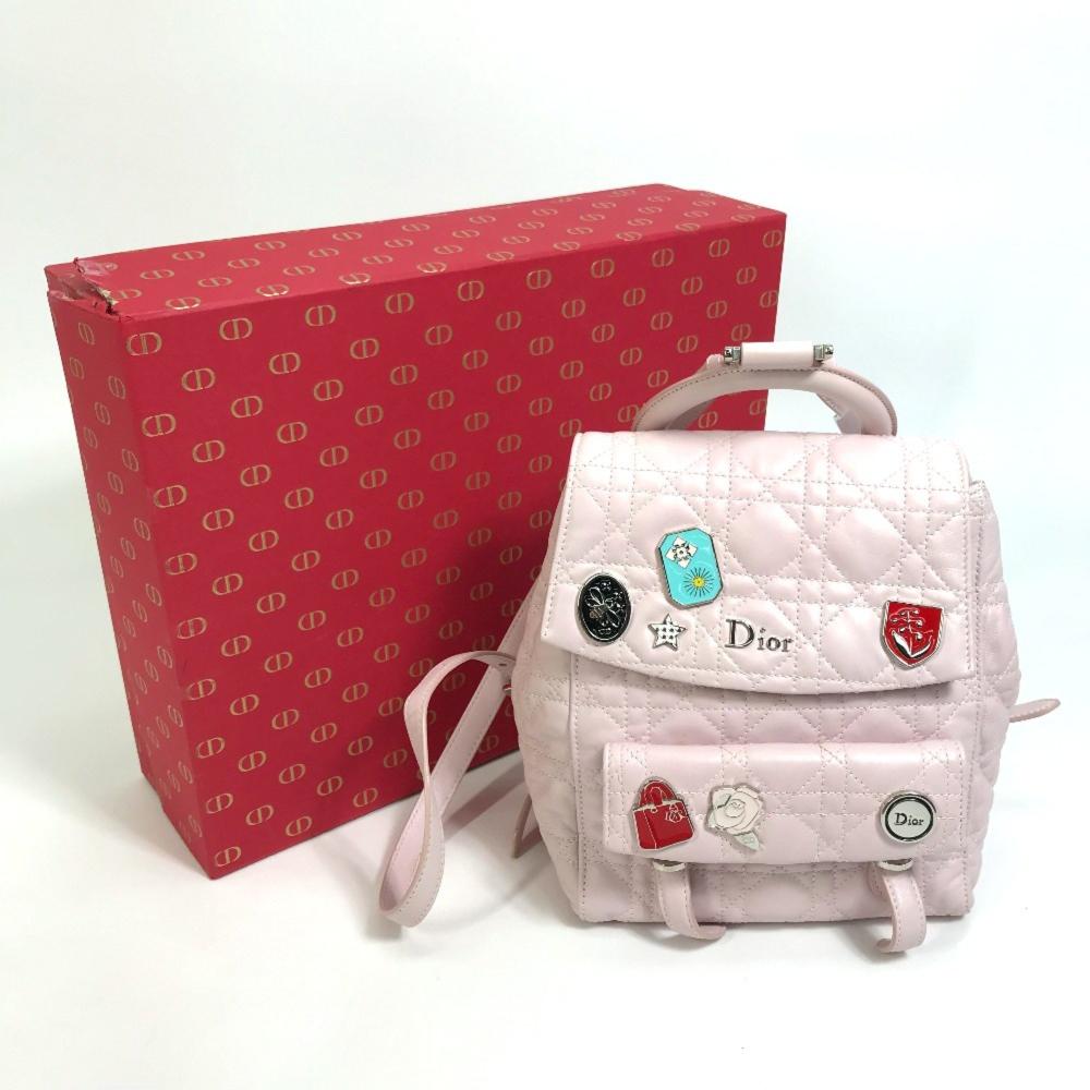 Pink Leather Dior Backpack