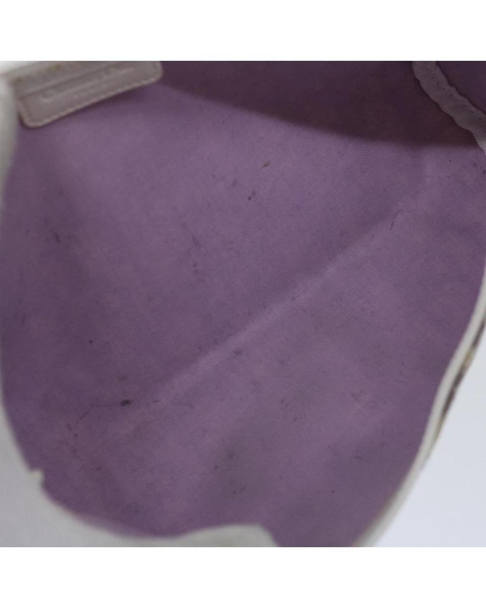 Purple Canvas Dior Cosmetic Pouch