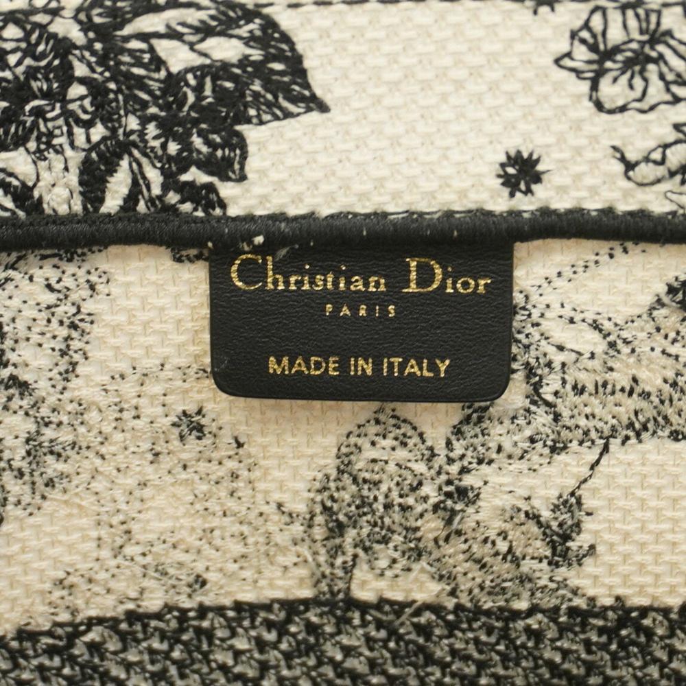 White Canvas Dior Book Tote
