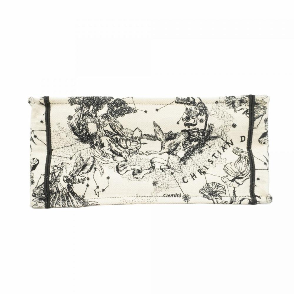 White Canvas Dior Book Tote