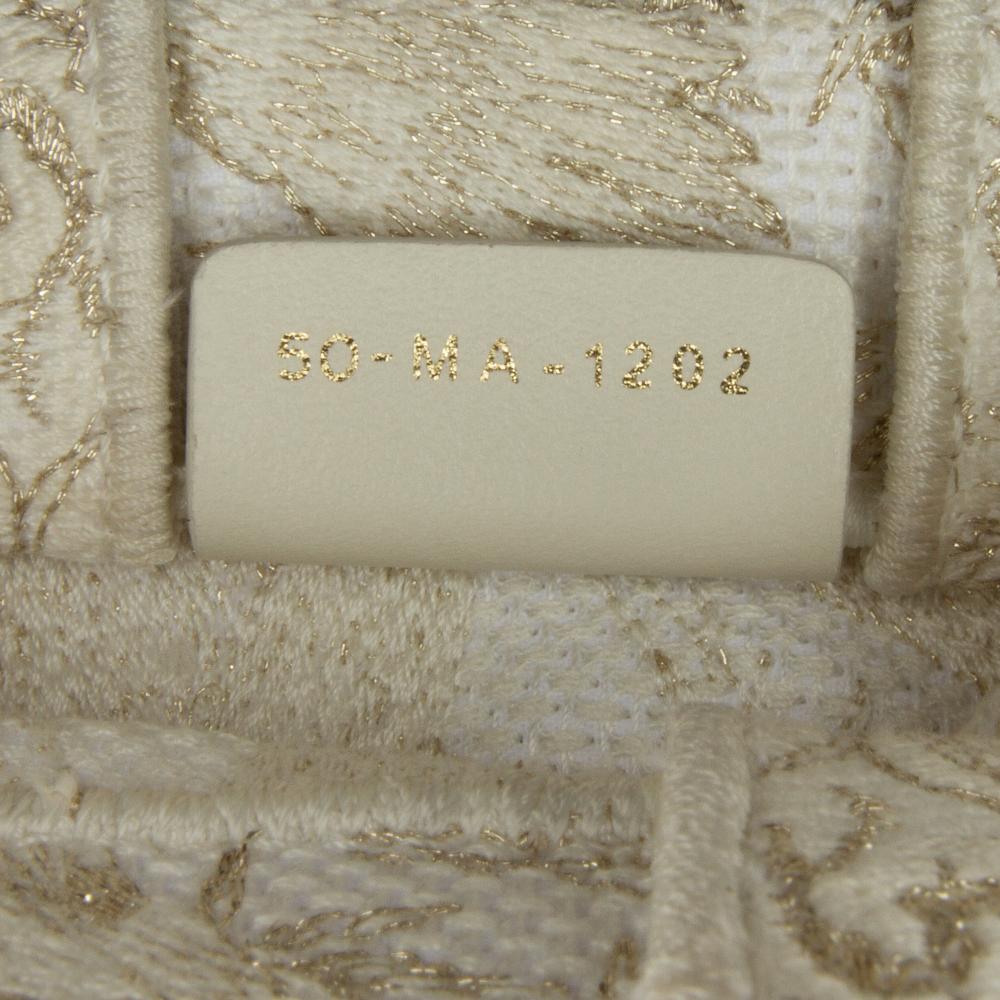 White Canvas Dior Book Tote