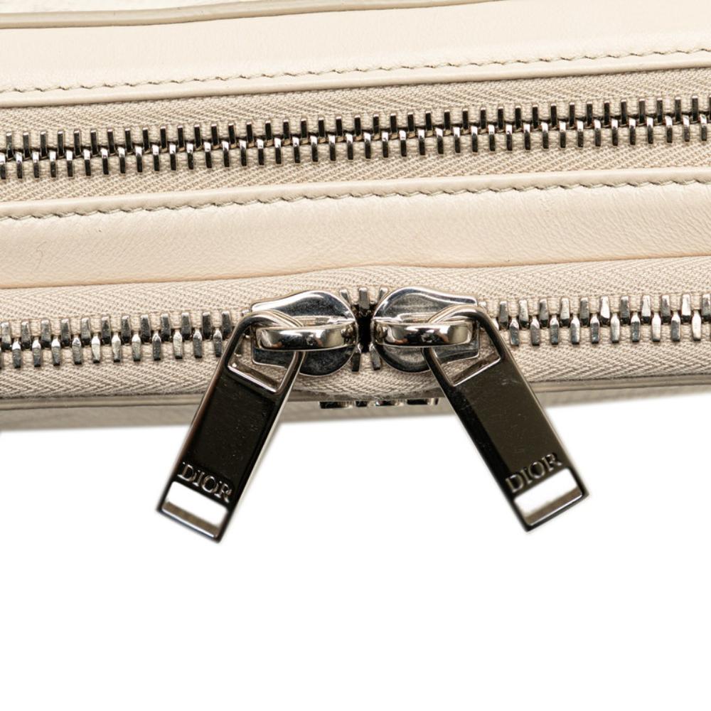 White Canvas Dior Crossbody Bag
