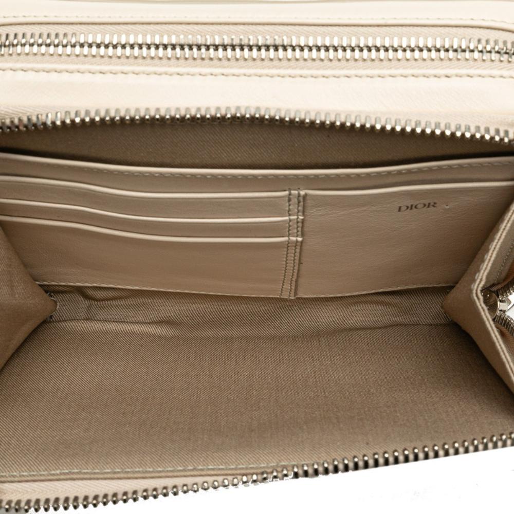 White Canvas Dior Crossbody Bag