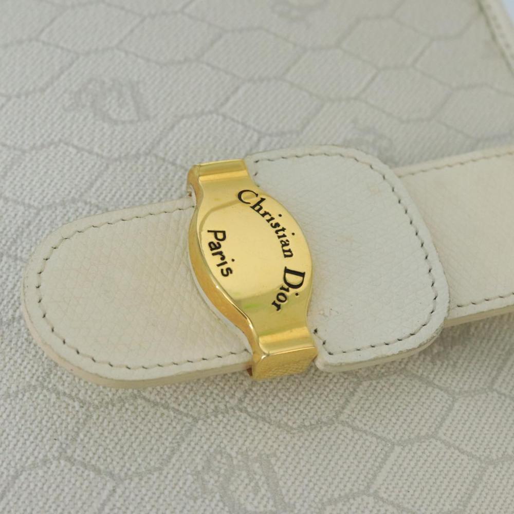 White Canvas Dior Handbag