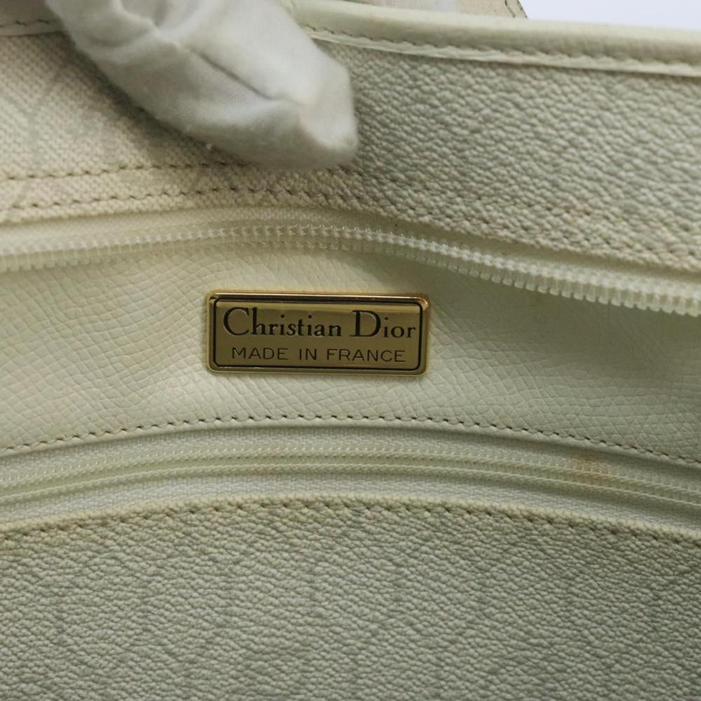 White Canvas Dior Handbag