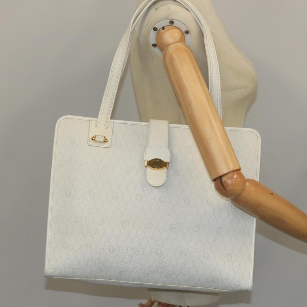 White Canvas Dior Handbag