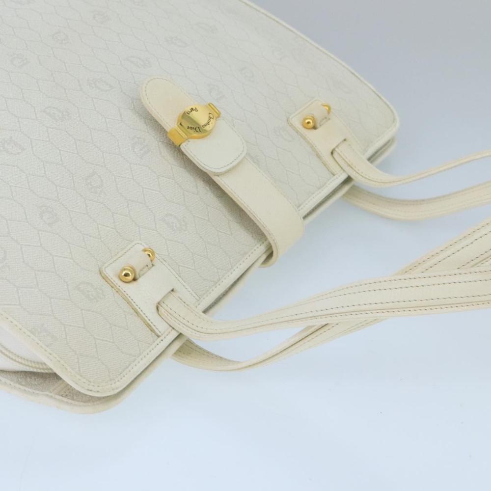 White Canvas Dior Handbag