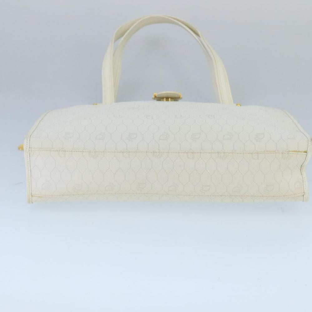 White Canvas Dior Handbag