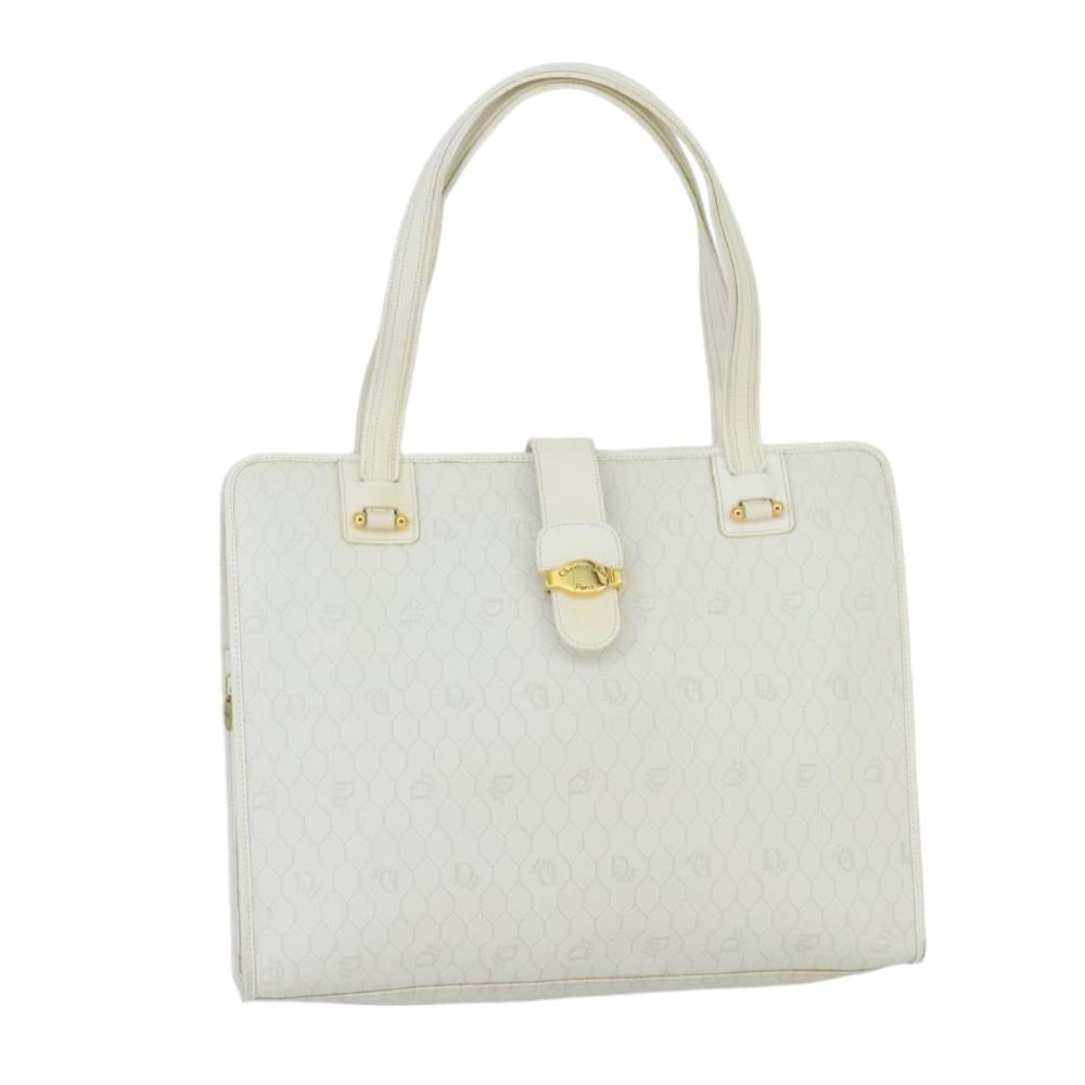 White Canvas Dior Handbag