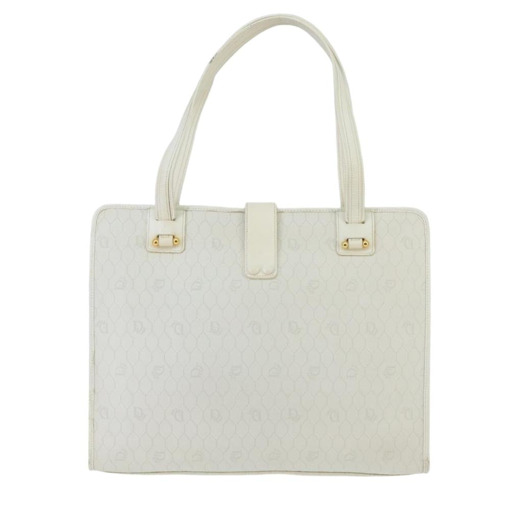 White Canvas Dior Handbag