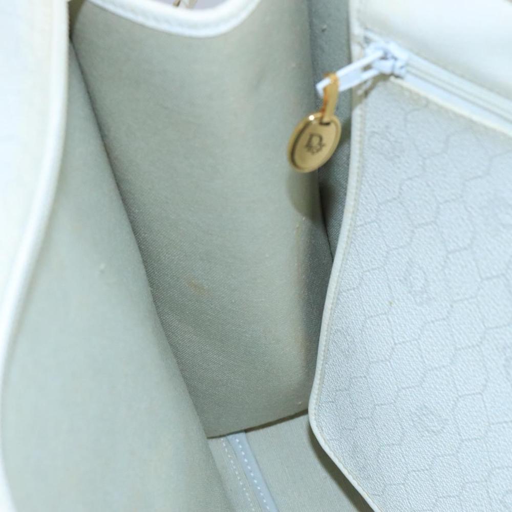 White Canvas Dior Handbag