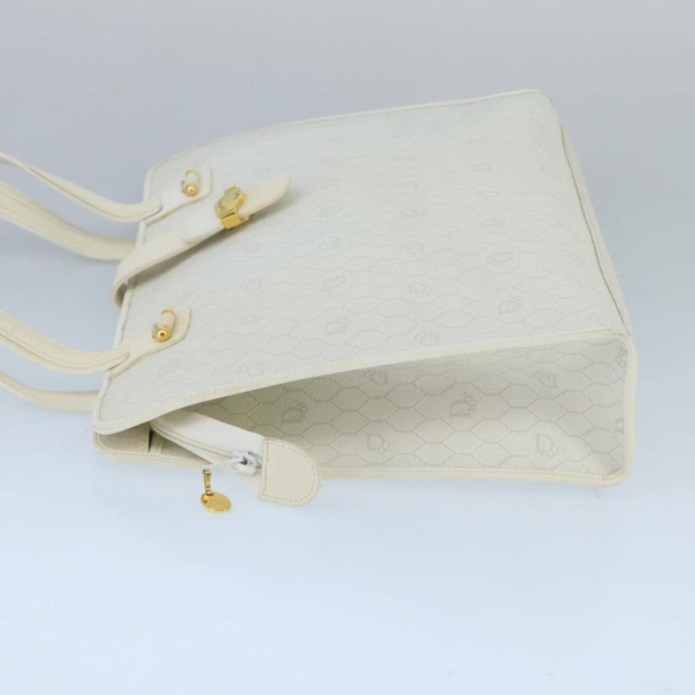 White Canvas Dior Handbag