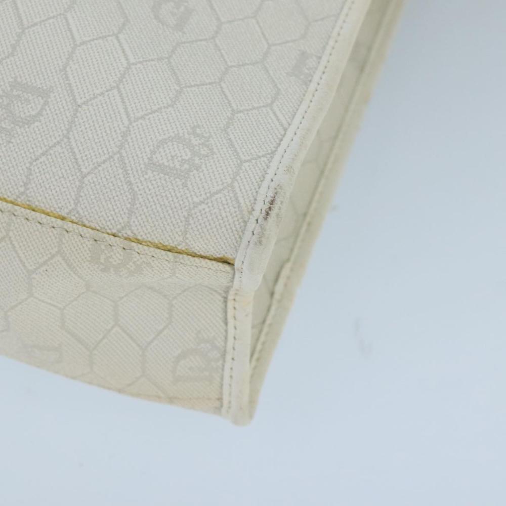 White Canvas Dior Handbag