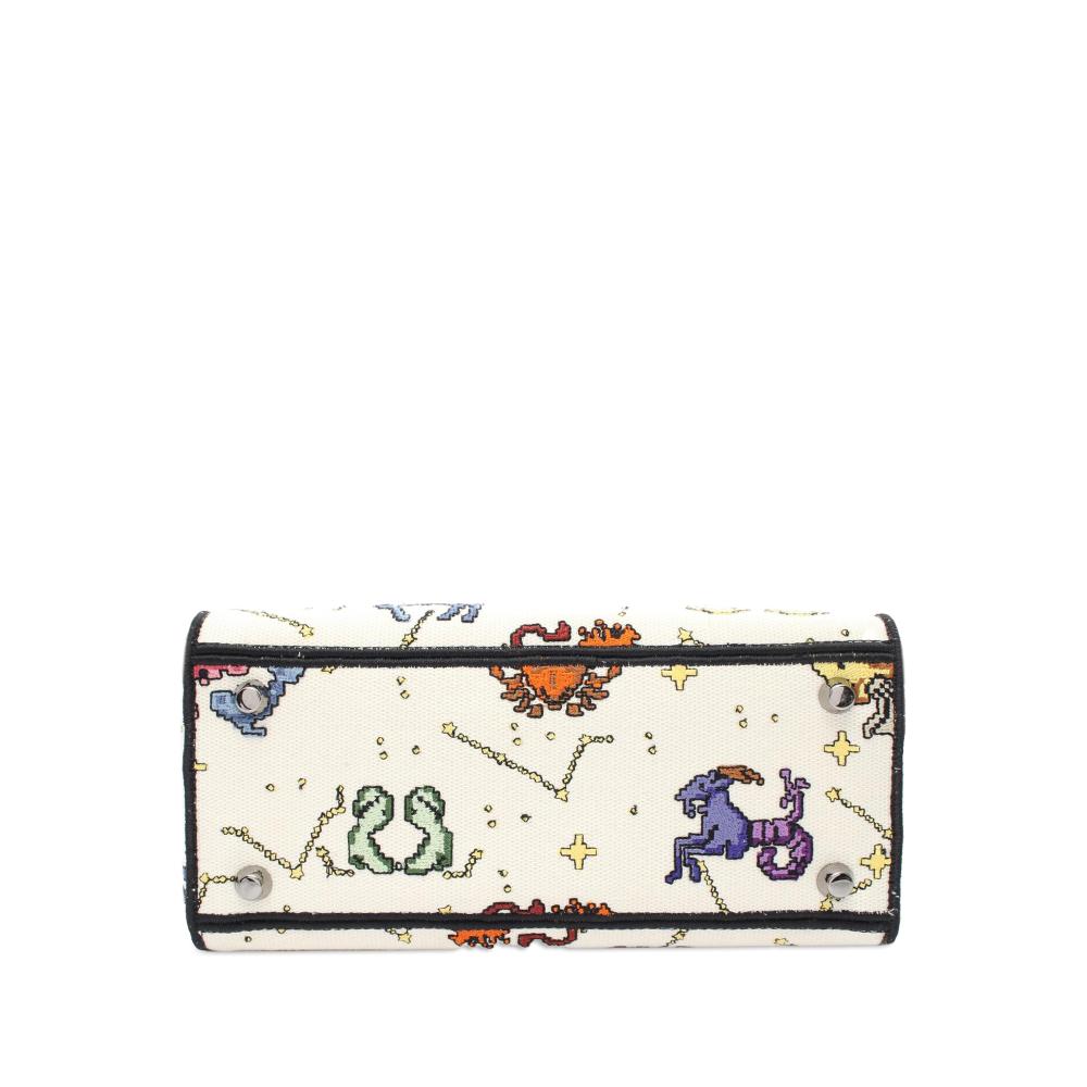White Canvas Dior Lady Dior