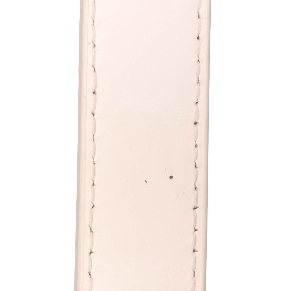 White Canvas Dior Saddle Bag