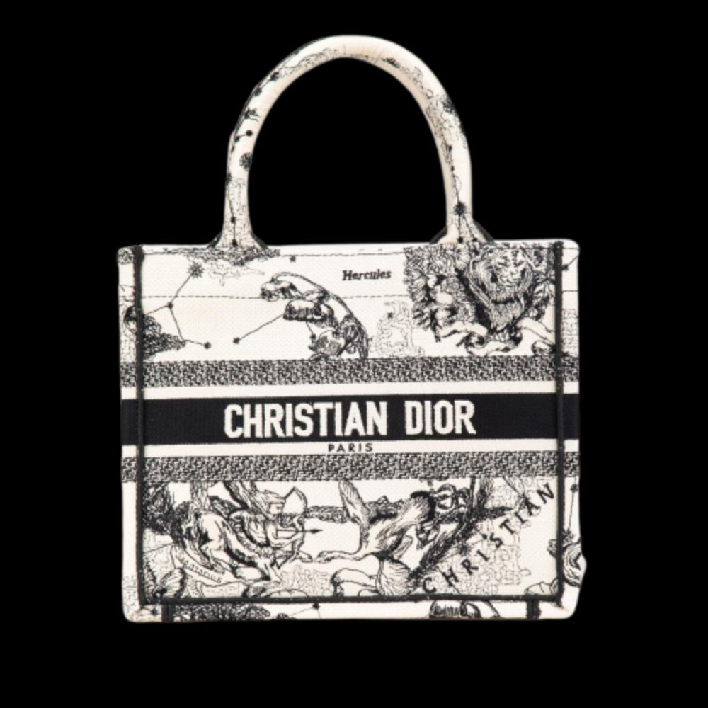 White Canvas Dior Tote