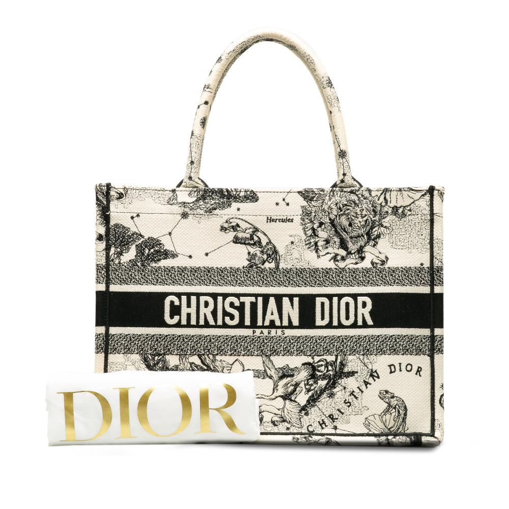 White Canvas Dior Tote
