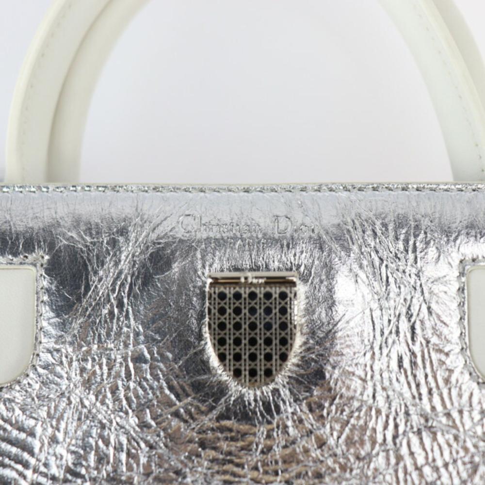 White Fabric Dior Handbag