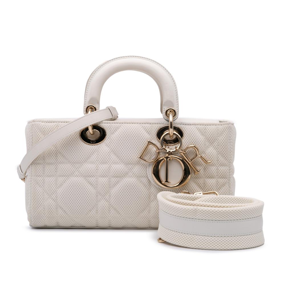 White Fabric Dior Lady Dior