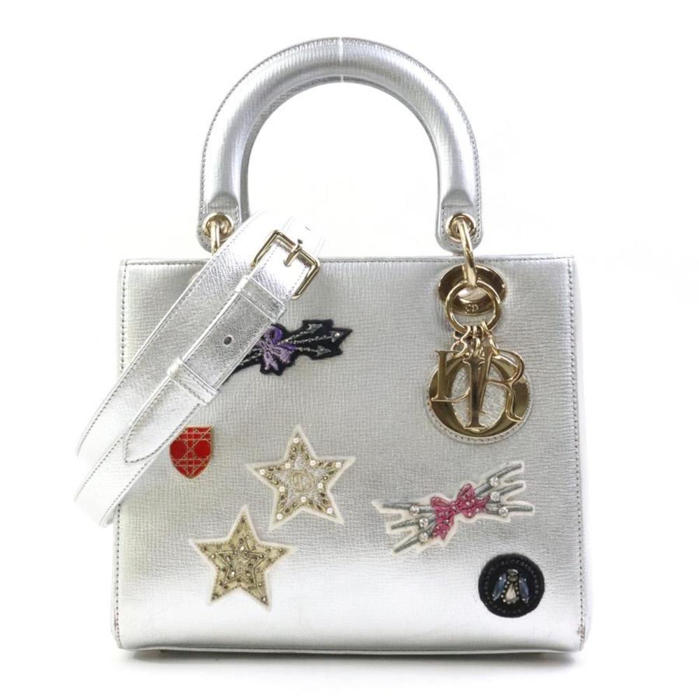 White Fabric Dior Lady Dior