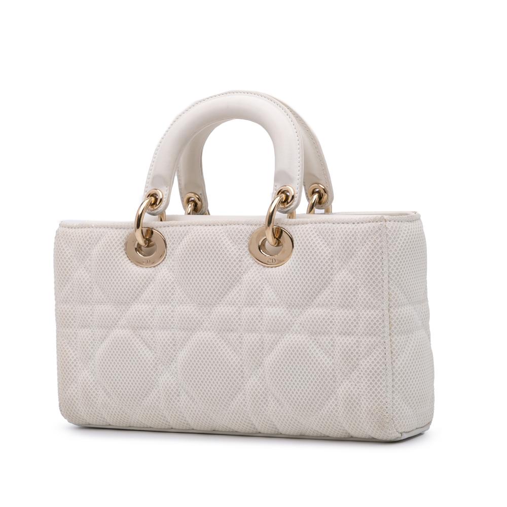 White Fabric Dior Lady Dior