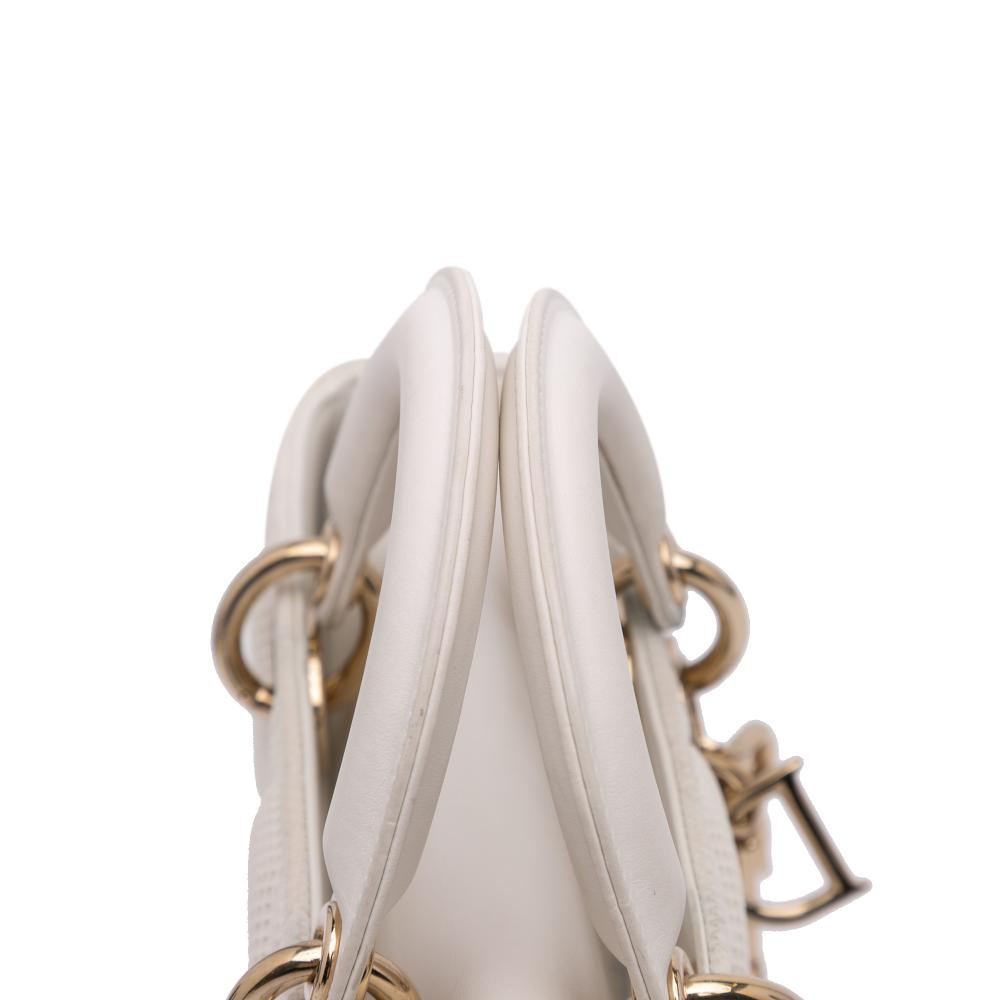 White Fabric Dior Lady Dior