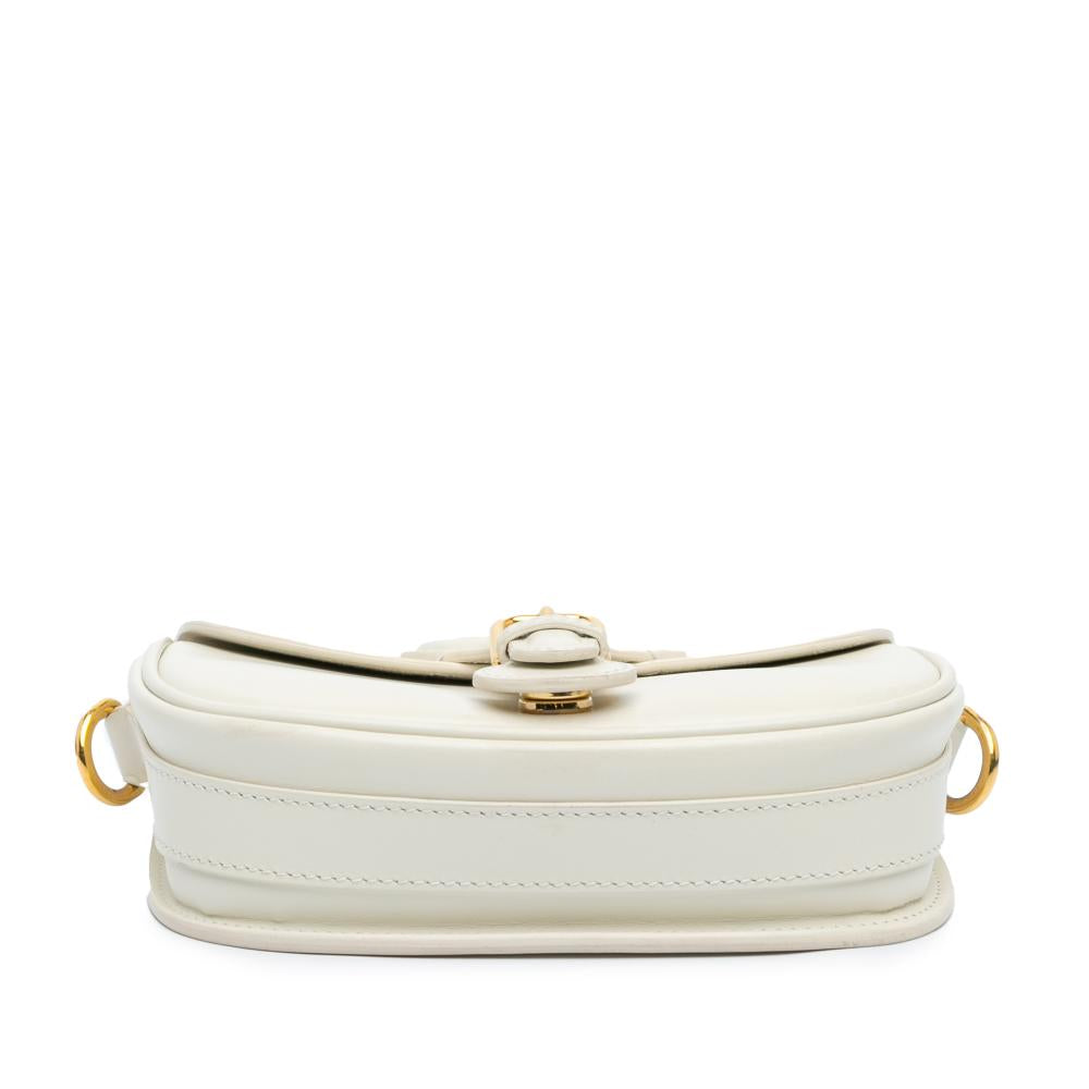 White Leather Dior Crossbody Bag