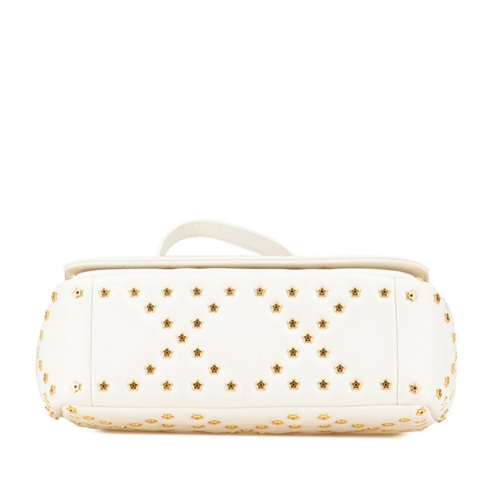 White Leather Dior Crossbody Bag