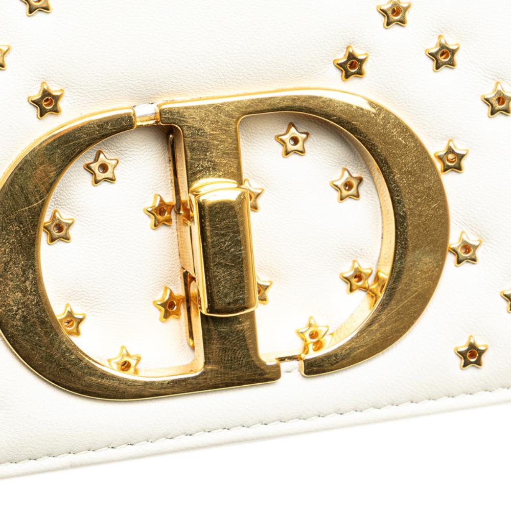 White Leather Dior Crossbody Bag