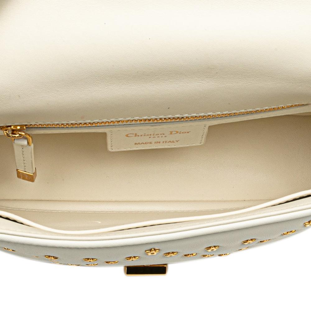 White Leather Dior Crossbody Bag