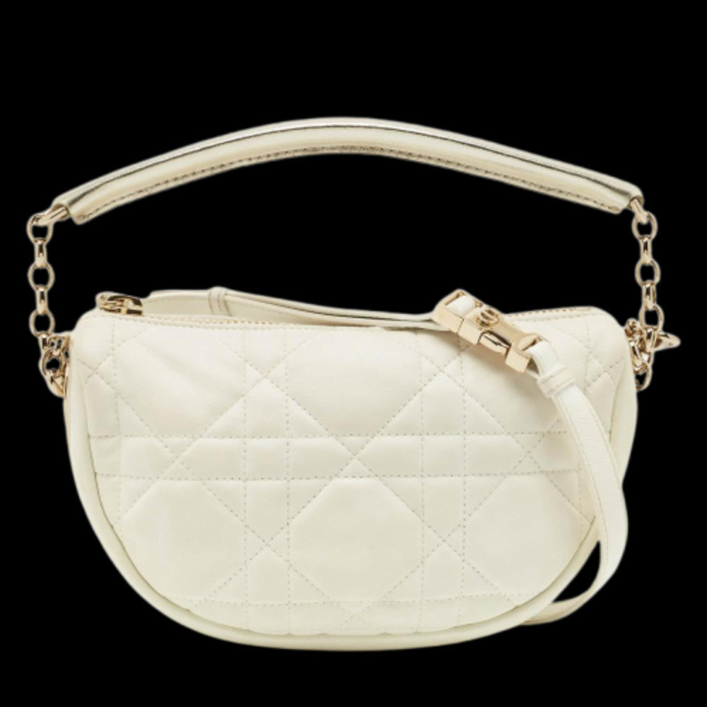 White Leather Dior Handbag