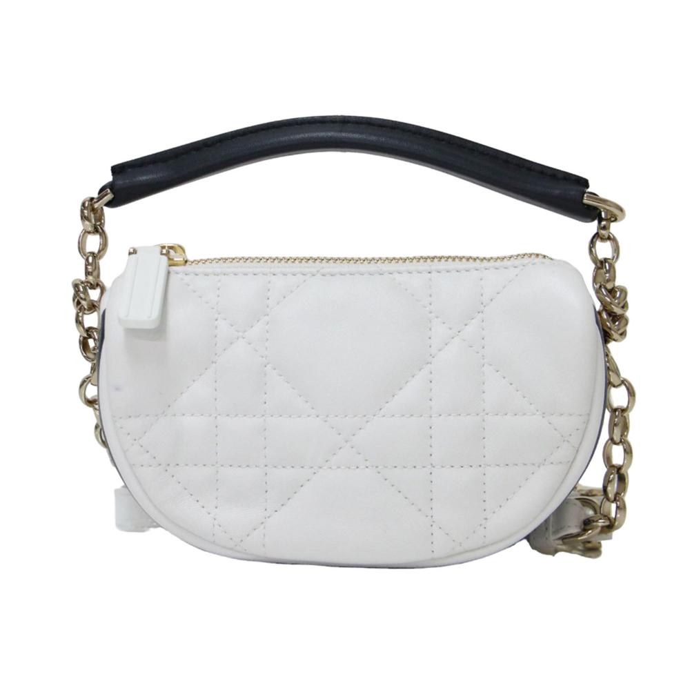 White Leather Dior Handbag