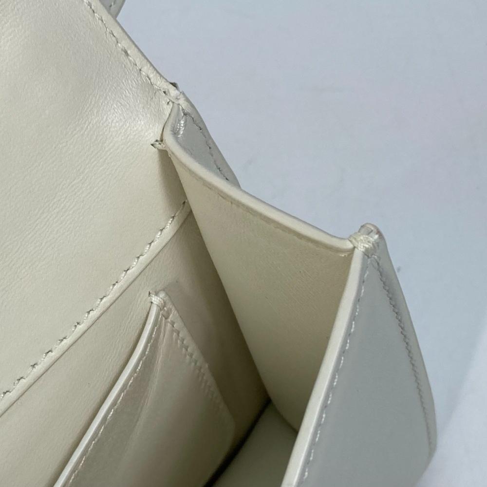 White Leather Dior Shoulder Bag