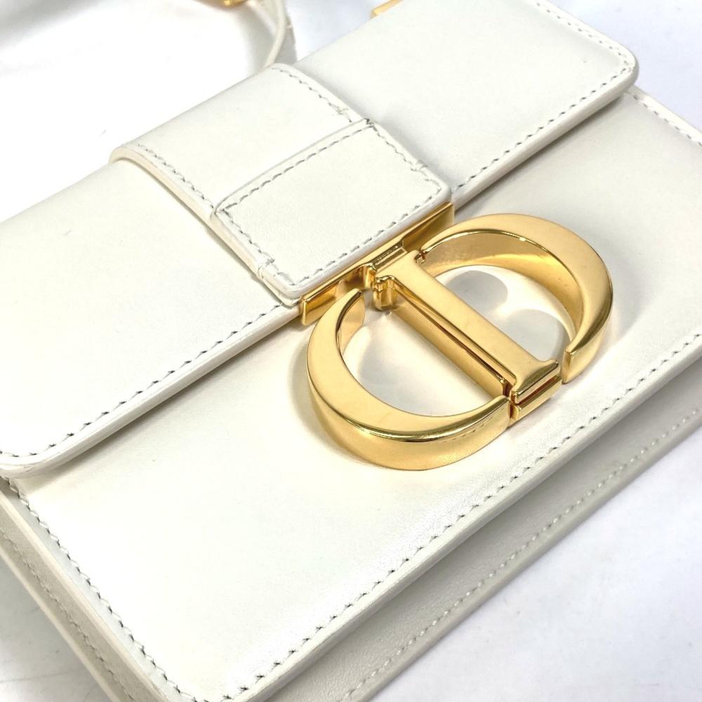 White Leather Dior Shoulder Bag