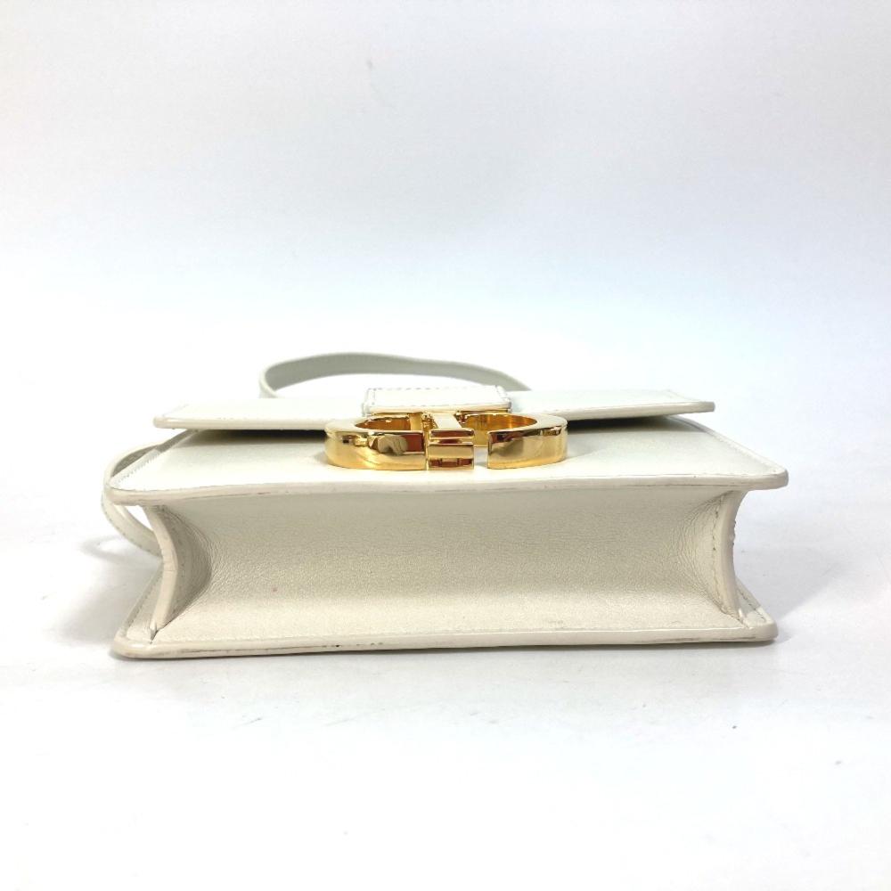 White Leather Dior Shoulder Bag