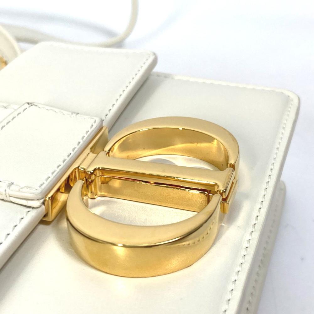 White Leather Dior Shoulder Bag