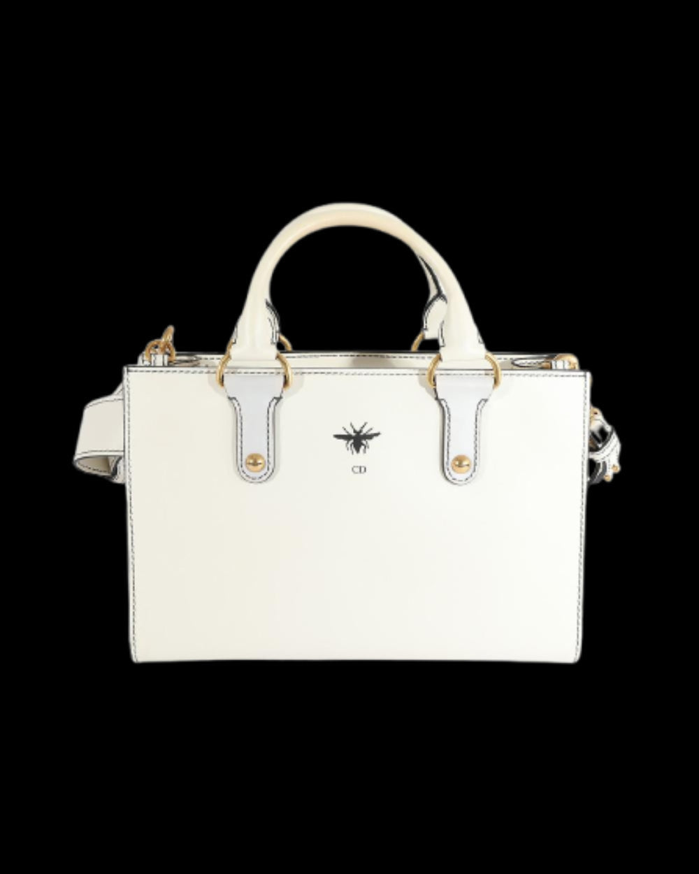 White Leather Dior Tote