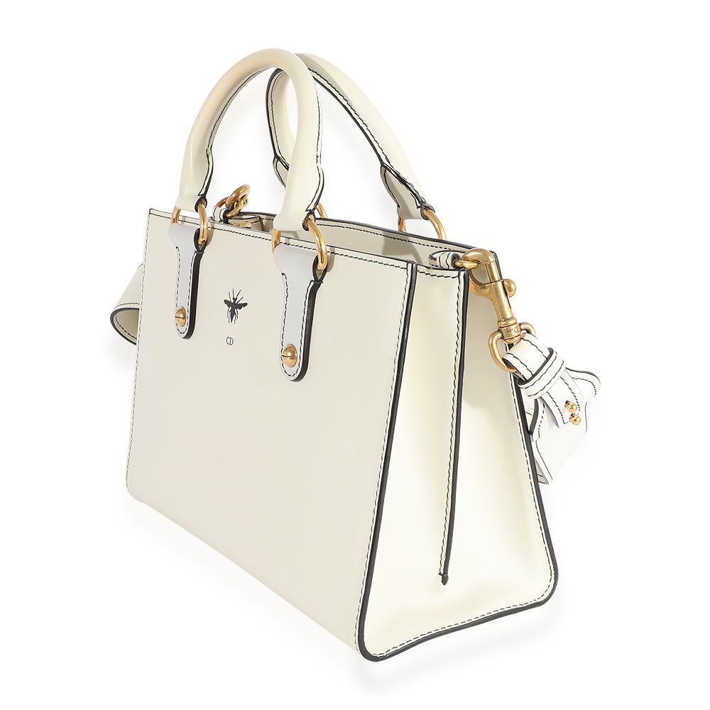 White Leather Dior Tote
