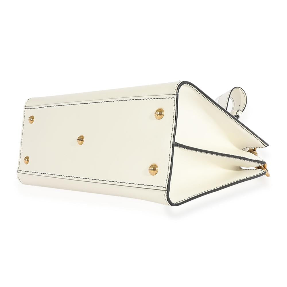 White Leather Dior Tote