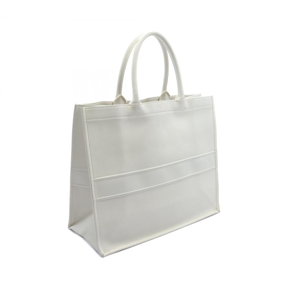 White Leather Dior Tote